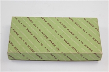 1965 Member-Guest at Longmeadow Country Club Four Ball Heavy Brass Coasters in Original Box