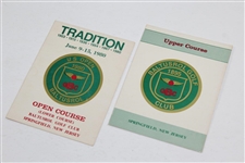 Two Classic Baltusrol Lower & Upper Course Scorecards with 1993 US Open Program