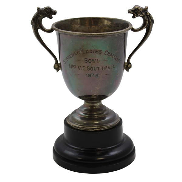 1948 Stoneham Ladies Challenge Bowl Sterling Silver Trophy Won By Mrs V.C. Southwell
