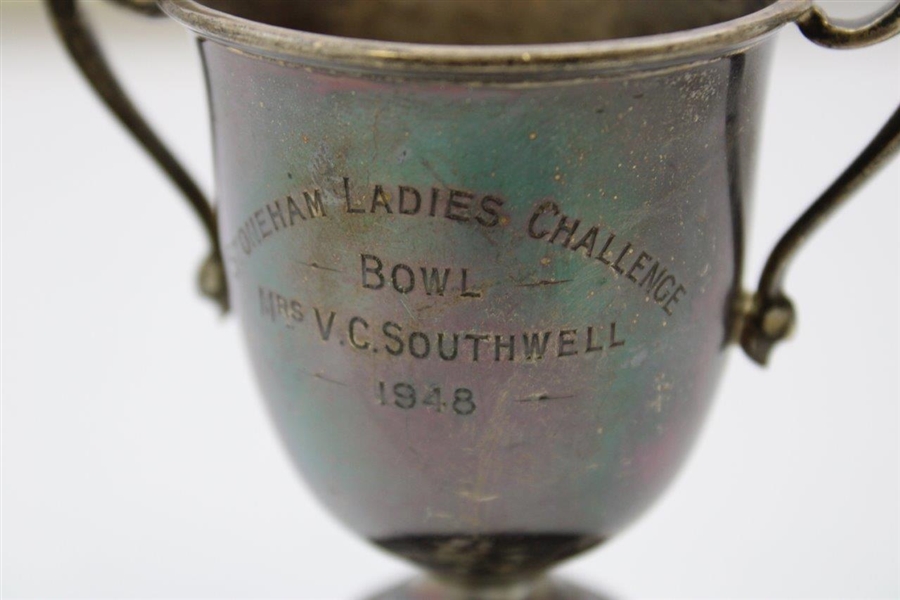 1948 Stoneham Ladies Challenge Bowl Sterling Silver Trophy Won By Mrs V.C. Southwell