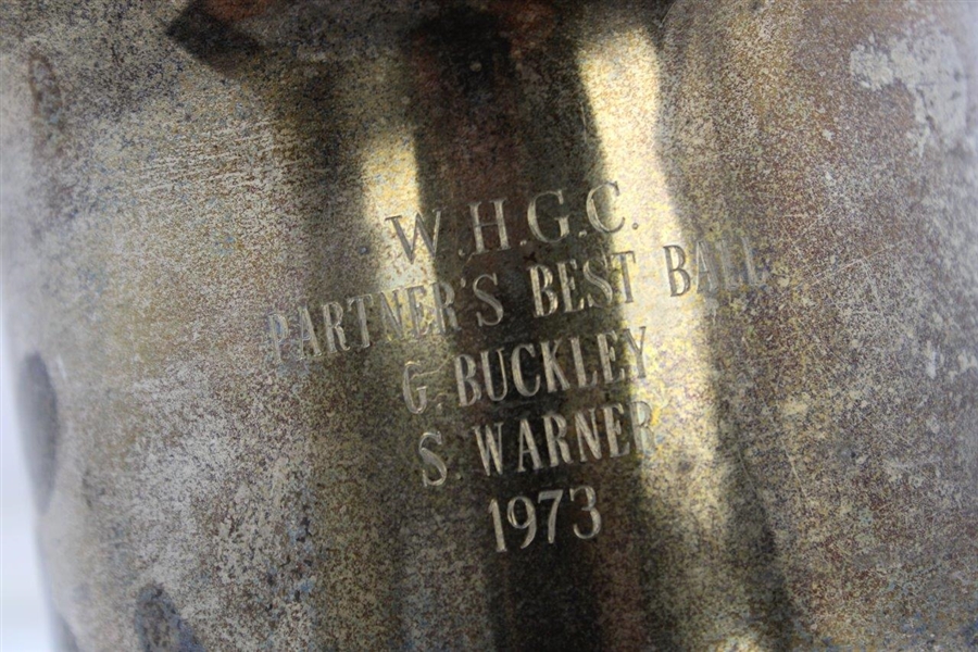 1973 W.H.G.C. Partner's Best Ball G. Buckley & S. Warner Large Kent Silversmiths Trophy