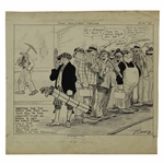Original Clare Briggs Pen & Ink That Guiltiest Feeling Cartoon Pubished by H.T. Webster - May 13, 1922