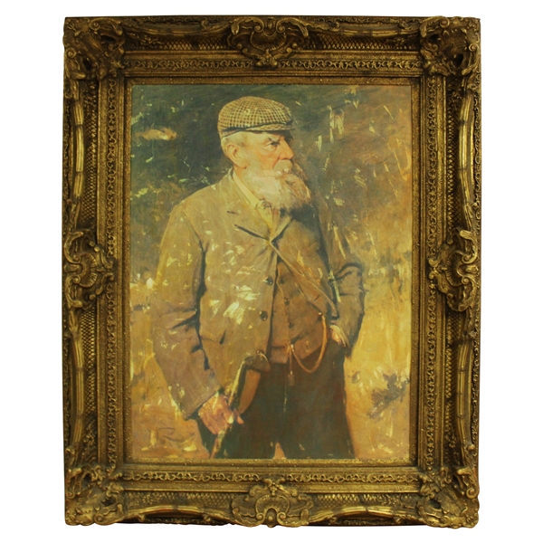 Large Old Tom Morris Reproduction Print by Sir George Reid - Deluxe Framed