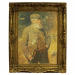 Large Old Tom Morris Reproduction Print by Sir George Reid - Deluxe Framed
