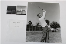 Arnold Palmer 4/16/1969 Post-Swing Alex J. Morrison Photo with Original Negative & Small Photo
