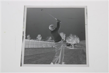 Arnold Palmer 4/16/1969 Post-Swing Alex J. Morrison Photo with Original Negative & Small Photo