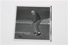 Julius Boros Downswing 2/1/1968 Alex J. Morrison Photo with Original Negative & Small Photo