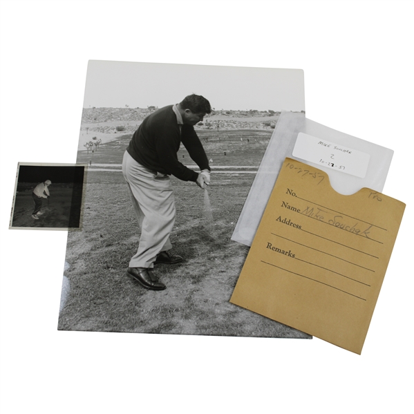 Mike Souchak Downswing 10/27/1957 Alex J. Morrison Photo with Original Negative