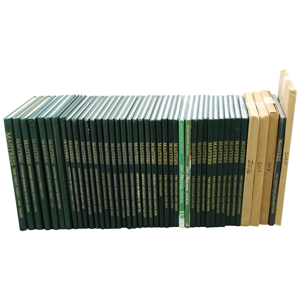 Complete Run of Masters Tournament Annuals 1978-2020 Including First 41 Years Book (1934-77) 