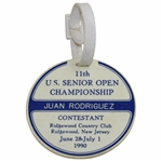 Chi-Chi Rodriguezs 1990 US Senior Open Championship at Ridgewood CC Contestant Bag Tag