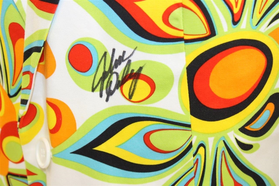 John Daly Signed Personal Hand-tailored LoudMouth Circles & Petals Themed Sport Coat JSA ALOA