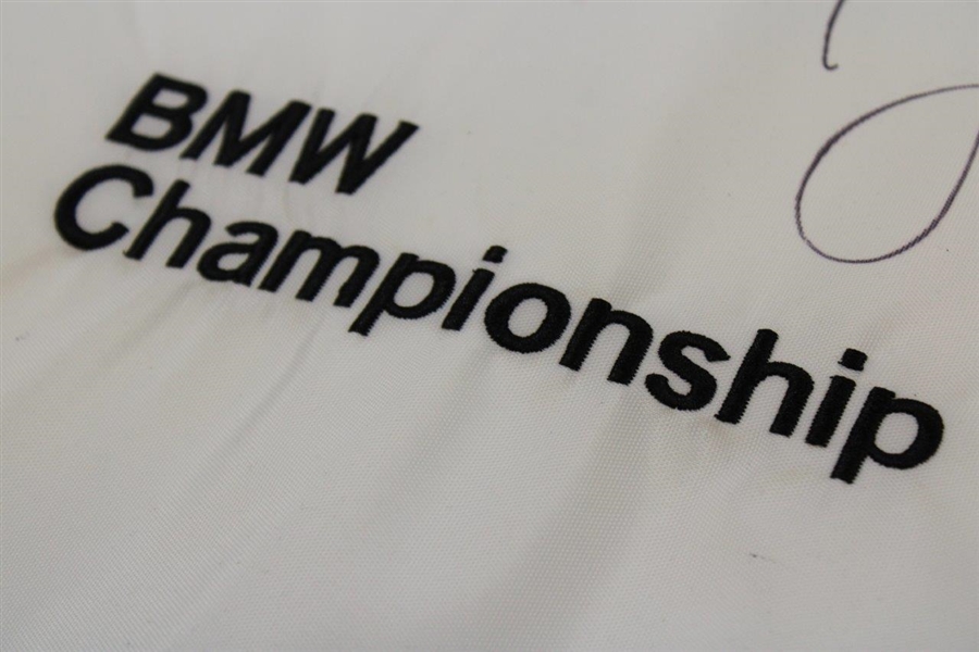 Justin Thomas Signed BMW Championship Embroidered Flag - Full Name JSA ALOA