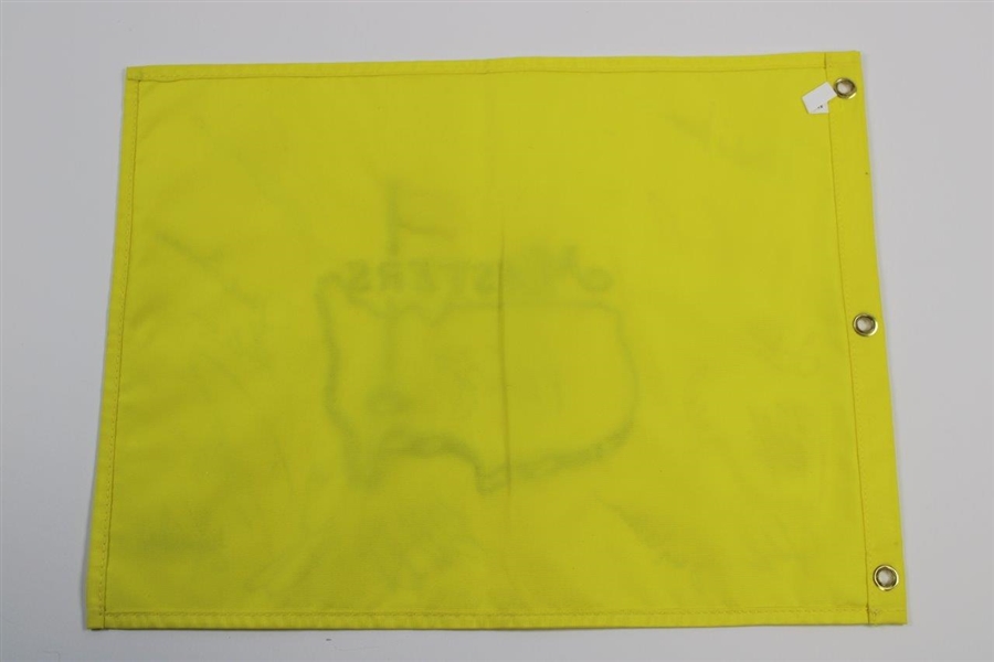 Jack Nicklaus & Fifteen (15) other Masters Champs Signed Undated Flag JSA ALOA