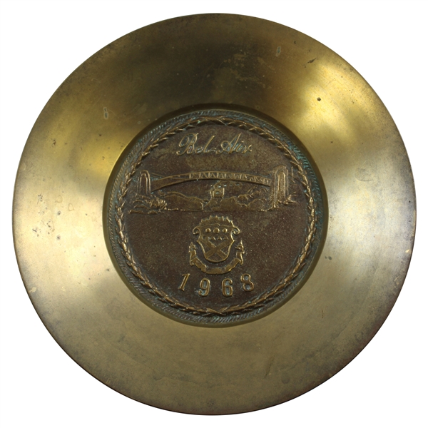 1968 Bel Air Country Club Bronze Golf Bowl/Plate 