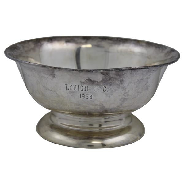 1955 Lehigh Country Club Silver on Copper Golf Trophy Bowl