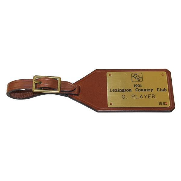 Gary Player's Lexington Country Club '1901' Leather Bag Tag #186