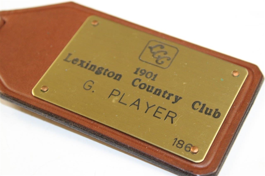 Gary Player's Lexington Country Club '1901' Leather Bag Tag #186