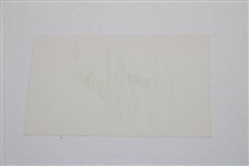 Payne Stewart Signed 3x5 Card JSA ALOA