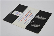 Arnold Palmer Signed 1967 Ryder Cup Pairing Sheet/Pamphlet JSA ALOA