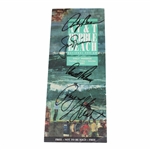 Palmer, Nicklaus, Stewart & Bean Signed Pebble Beach Pairing Sheet JSA ALOA