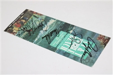 Palmer, Nicklaus, Stewart & Bean Signed Pebble Beach Pairing Sheet JSA ALOA