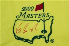 Vijay Singh Signed 2000 Masters Embroidered Flag JSA ALOA