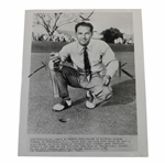 Claude Harmon Makes Hole-In-One in 1947 Masters Tournament Wire Photo