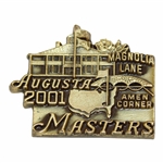 2001 Augusta National Masters Tournament Magnolia Lane/Amen Corner Pin - Tiger Woods Slam