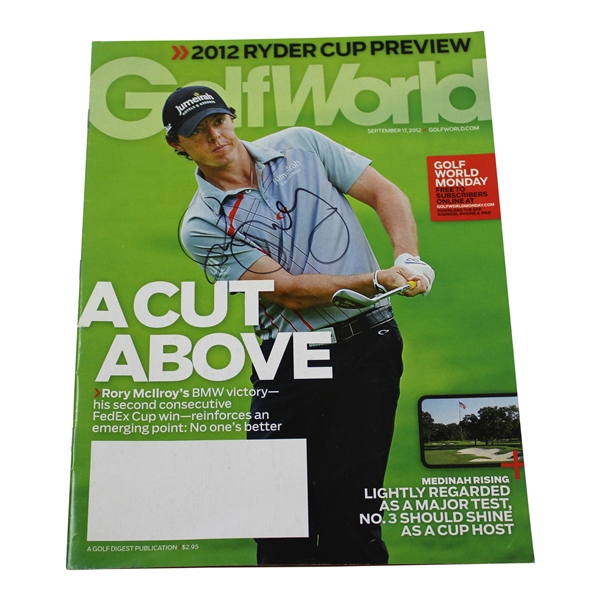 Rory McIlroy Signed 2012 Golf World Magazine JSA ALOA