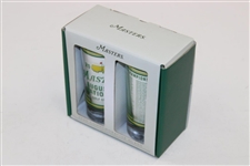 Set of Two (2) 2020 Masters Commemorative Glasses in Original Box