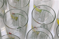 Fifteen (15) Assorted Masters Commemorative Glasses - 1996-2017