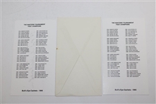 Three (3) Gene Sarazen Nicely Signed Cards - Ready for Framing JSA ALOA