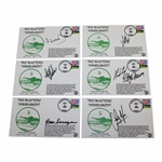Six (6) Masters Cachets Signed by Seven (7) Masters Champs Sarazen Mize Lyle + JSA ALOA