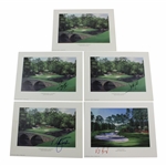 Five (5) Masters Champions Signed Jack Chilton Augusta National Cards JSA ALOA