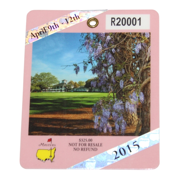 2015 Masters Tournament SERIES Badge #R20001 - Jordan Spieth Winner