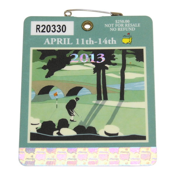 2013 Masters Tournament SERIES Badge #R20330 - Adam Scott Winner