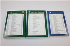 Annika Sorenstam Signed Three (3) LPGA Media Guides (1998-99, 2002) JSA ALOA