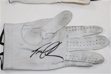 Five (5) Major Champions Signed Personal Match Used Gloves JSA ALOA