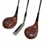 Ben Hogan 1 & 3 Bantam Persimmon Woods Reg No. 2432C w/Hogan P-S2