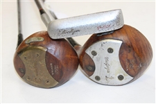 Ben Hogan 1 & 3 Bantam Persimmon Woods Reg No. 2432C w/Hogan P-S2