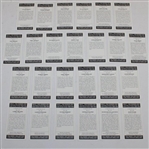 Full Set of Twenty-Five (25) The Dormy Collection Golf Cards