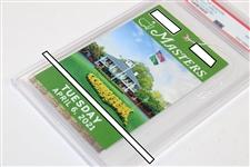 2021 Masters Tournament Tuesday Practice Rd Day Ticket - PSA/DNA Full NM-MT 8 #63615884