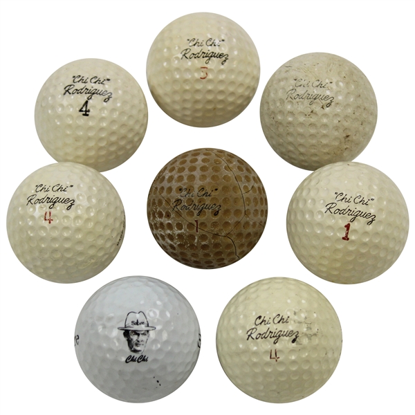 Eight (8) Chi-Chi Rodriguez Logo Golf Balls