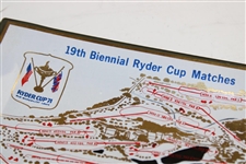 1971 Ryder Cup at Old Warson Depicting Course Layout Tray
