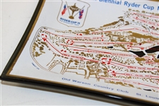 1971 Ryder Cup at Old Warson Depicting Course Layout Tray