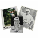 Gary Player, Billy Casper & Lee Trevino Signed Photos JSA ALOA