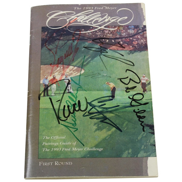 Arnold Palmer & Others Signed 1993 Fred Meyer Official Pairing Guide JSA ALOA
