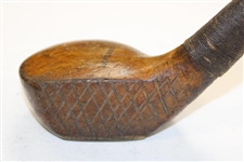 Vintage Auchterlonie Wood with Crosshatched Face & Shaft Stamp