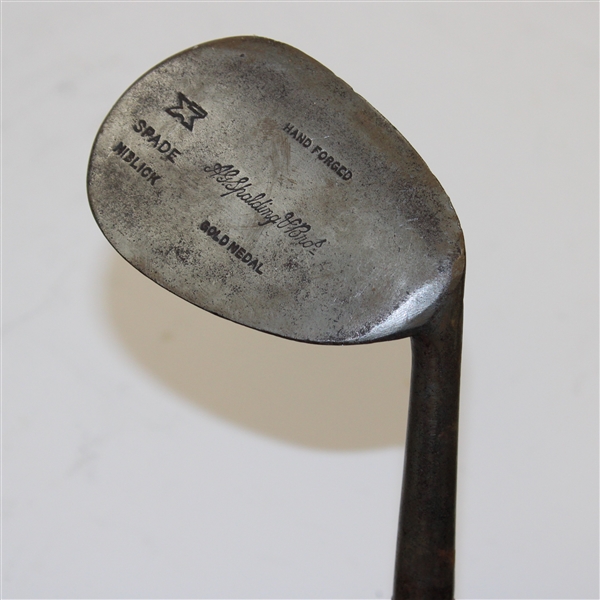 AG Spalding Hand Forged Golf Medal Spade Niblick with Shaft Stamp