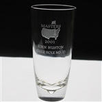 2001 Masters Awarded Eagle Hole #13 Steuben Crystal Highball Glass - John Huston Collection